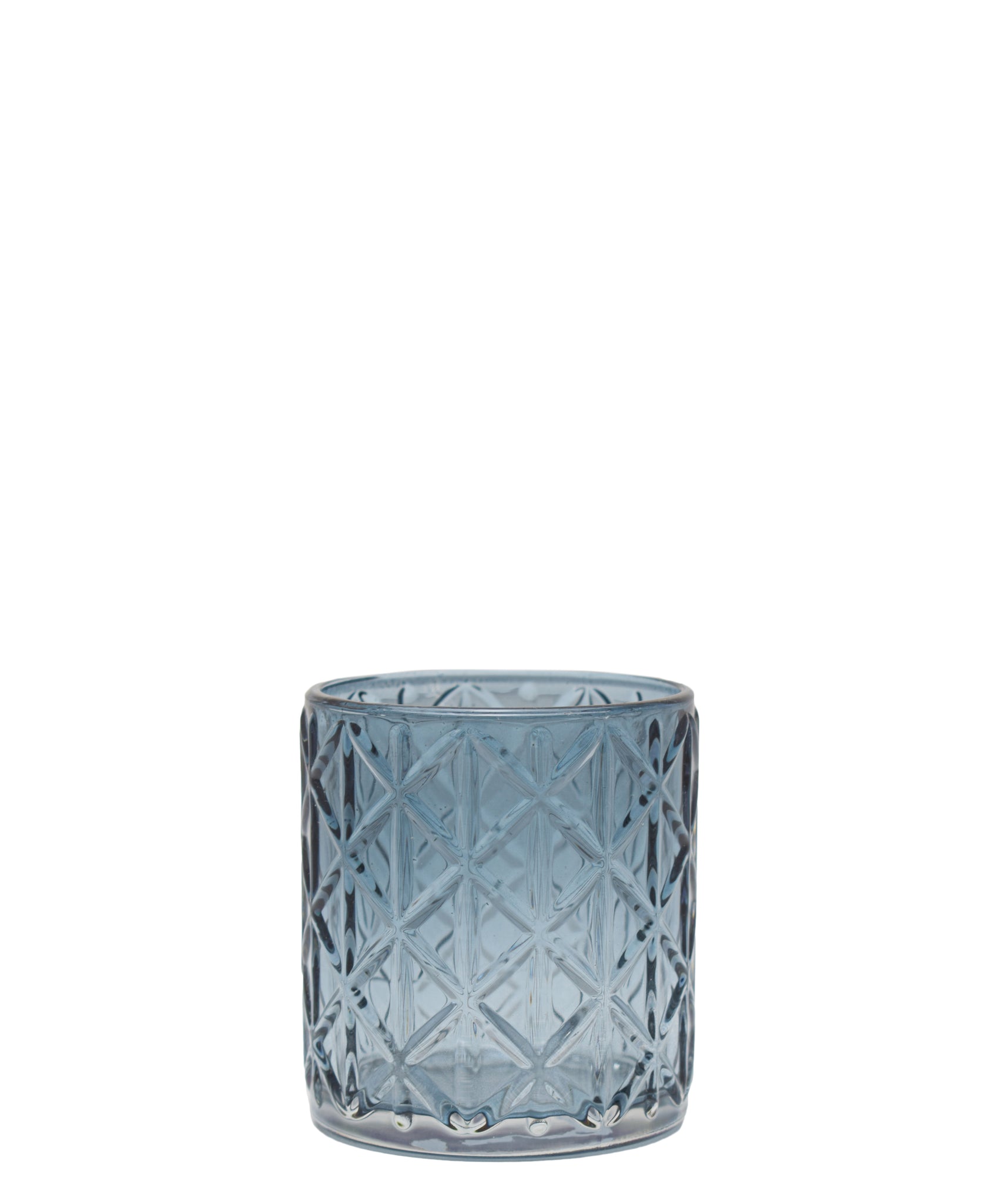 Eetrite Diamond Candle Holder 8cm - Smoked Blue