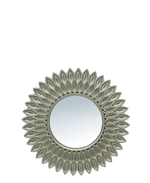 Urban Decor Feather Mirror - Silver