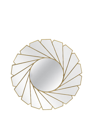Urban Decor Spiral Mirror - Silver & Gold