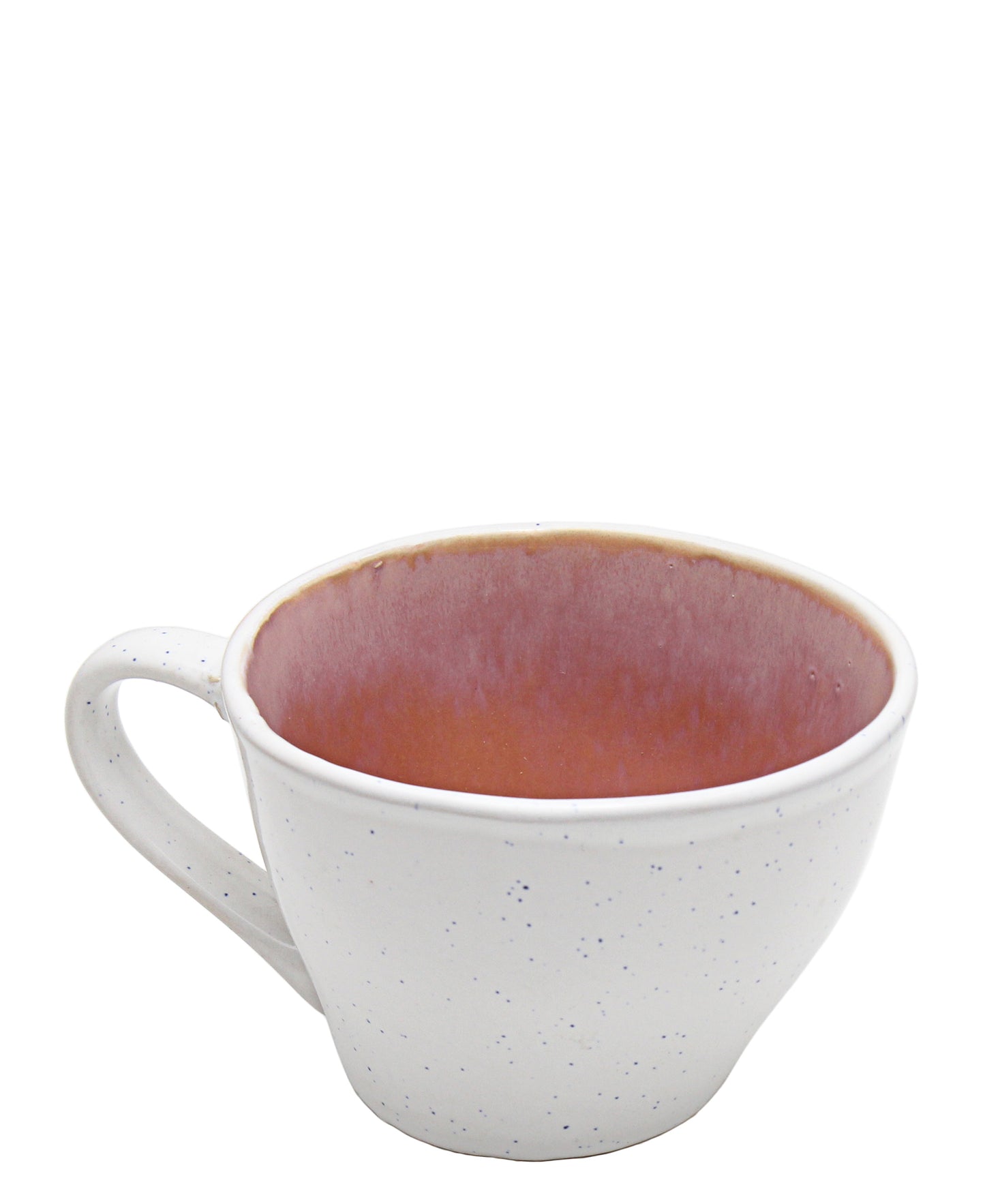 Kitchen Life Ceramic Soup Mug - White & Red