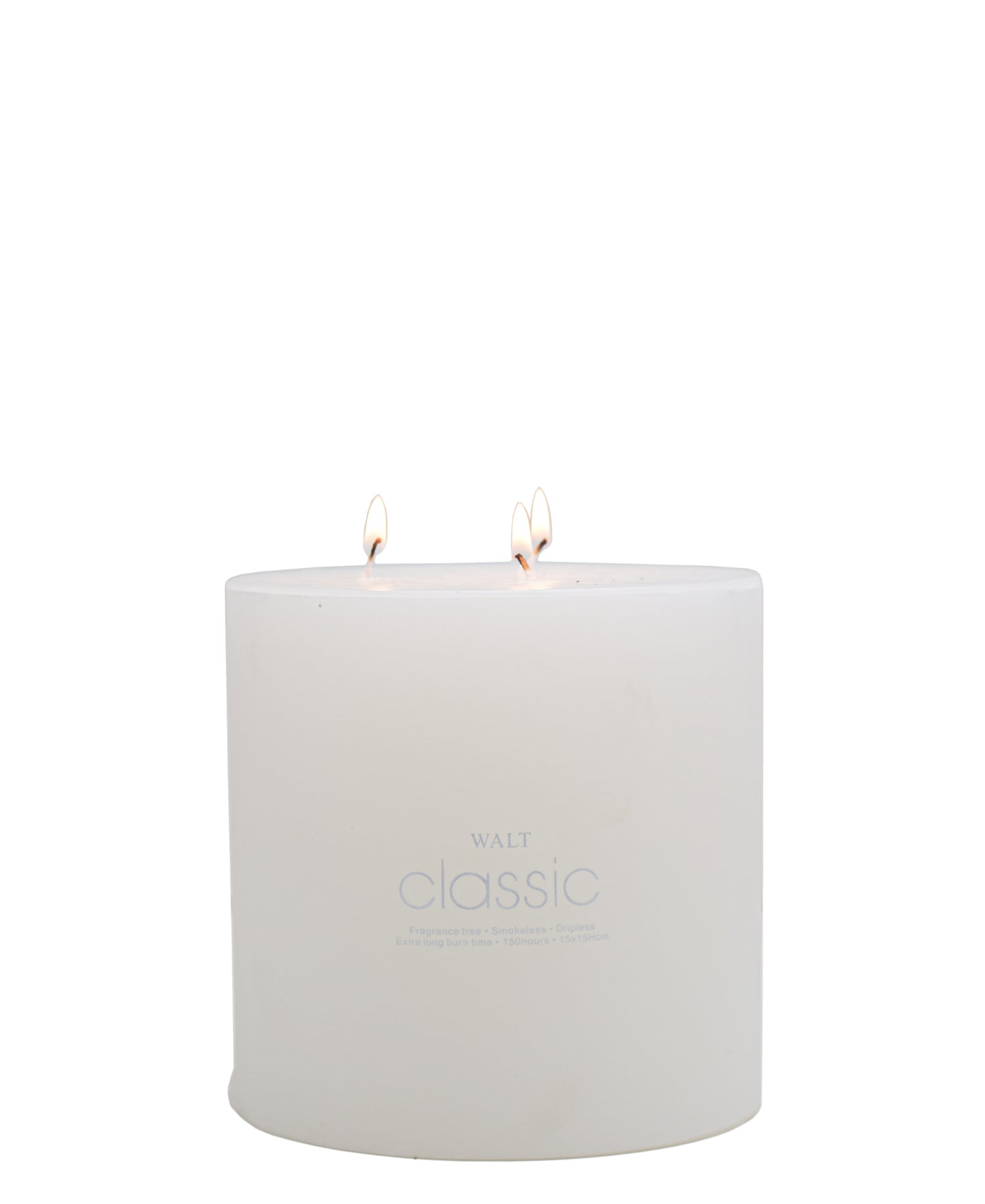 Urban Decor Candle Pillar 15 x 15cm - White