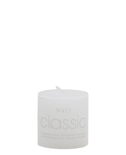 Urban Decor Candle Pillar 5 x 5cm - White