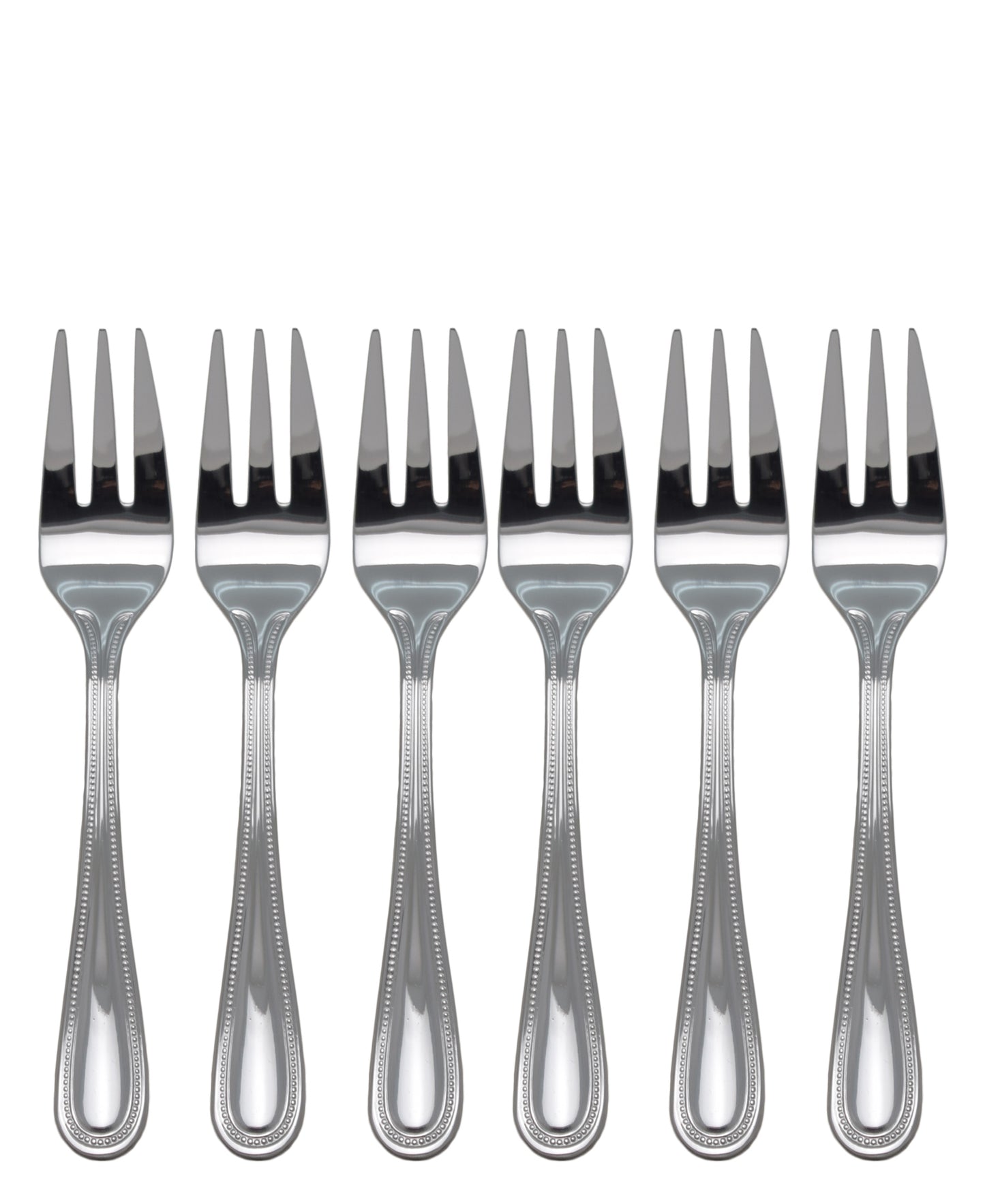 Kitchen Life Stainless Steel 6pc Cake Forks - Silver