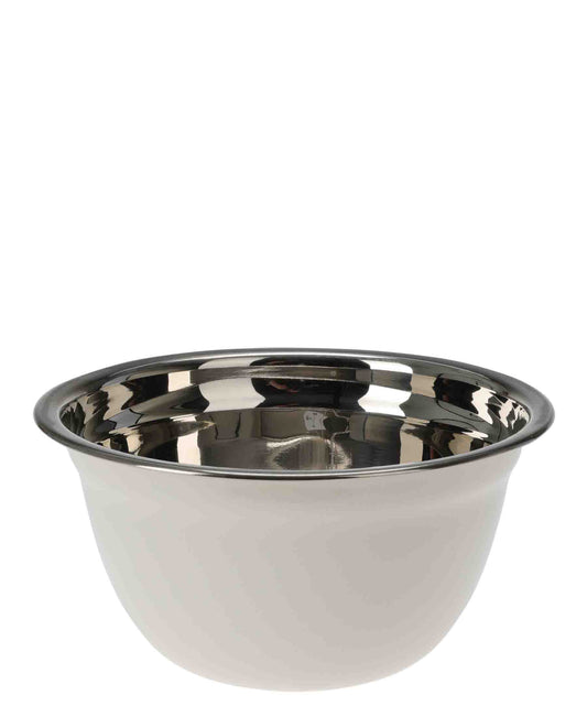 Kitchen Life 1.3L Stainless Steel Mixing Bowl - White