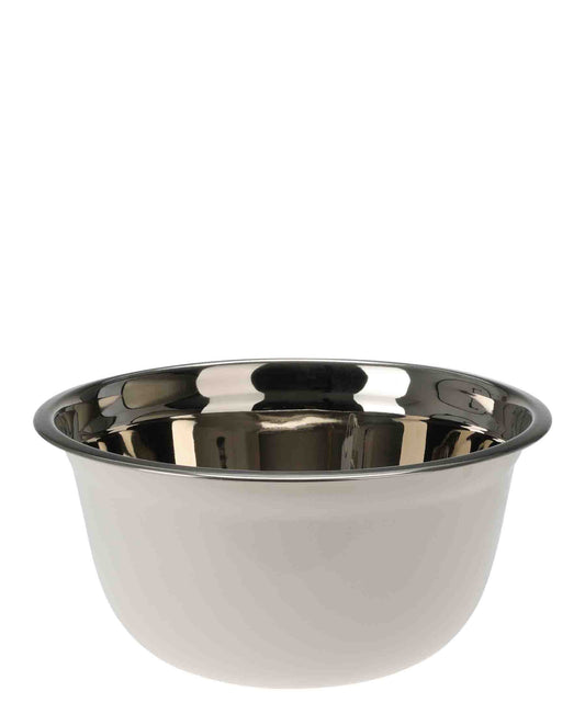 Kitchen Life 4.2L Stainless Steel Mixing Bowl - White