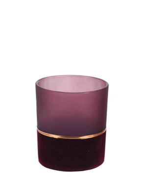Urban Decor Velvet 8cm Tealight Holder - Purple