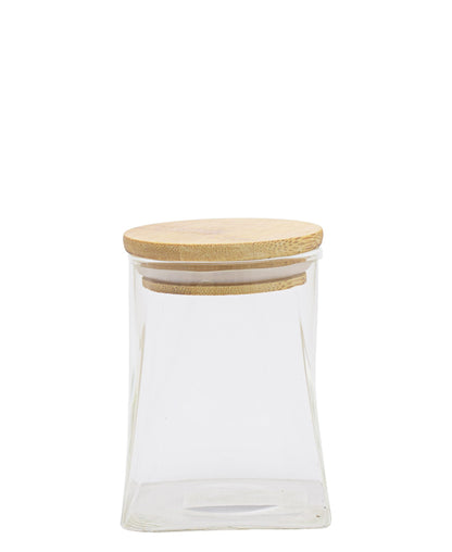 Torino Curved Borosilicate 510ml Canister - Clear