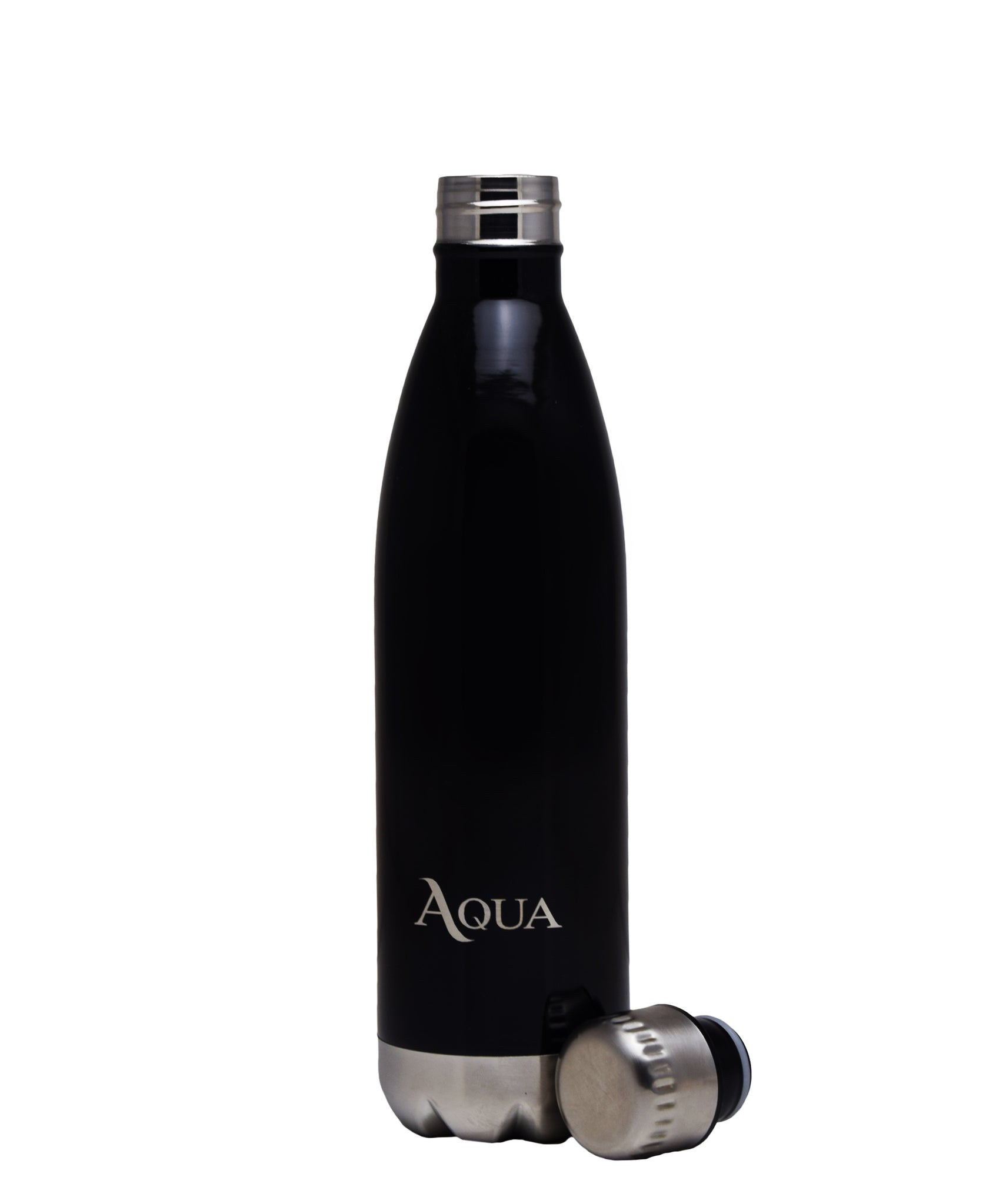 Aqua Double Wall Insulated 500ml Flask - Black