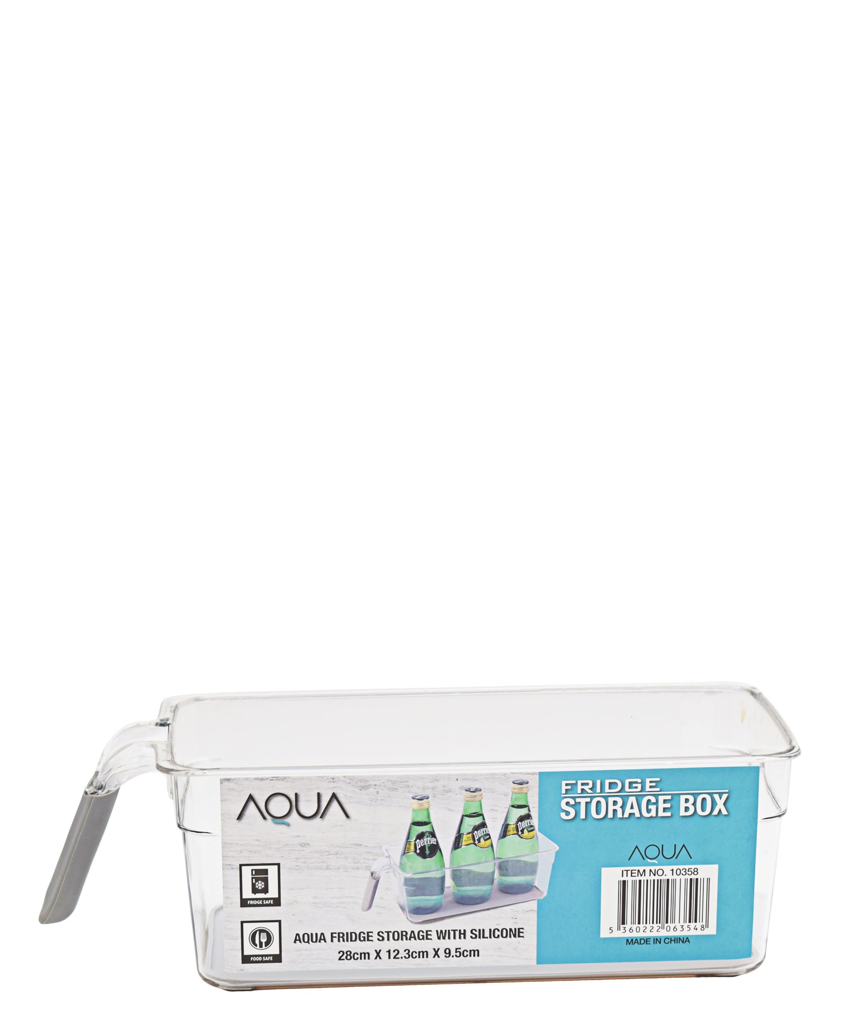 Aqua Fridge Storage Box With Silicone - Clear