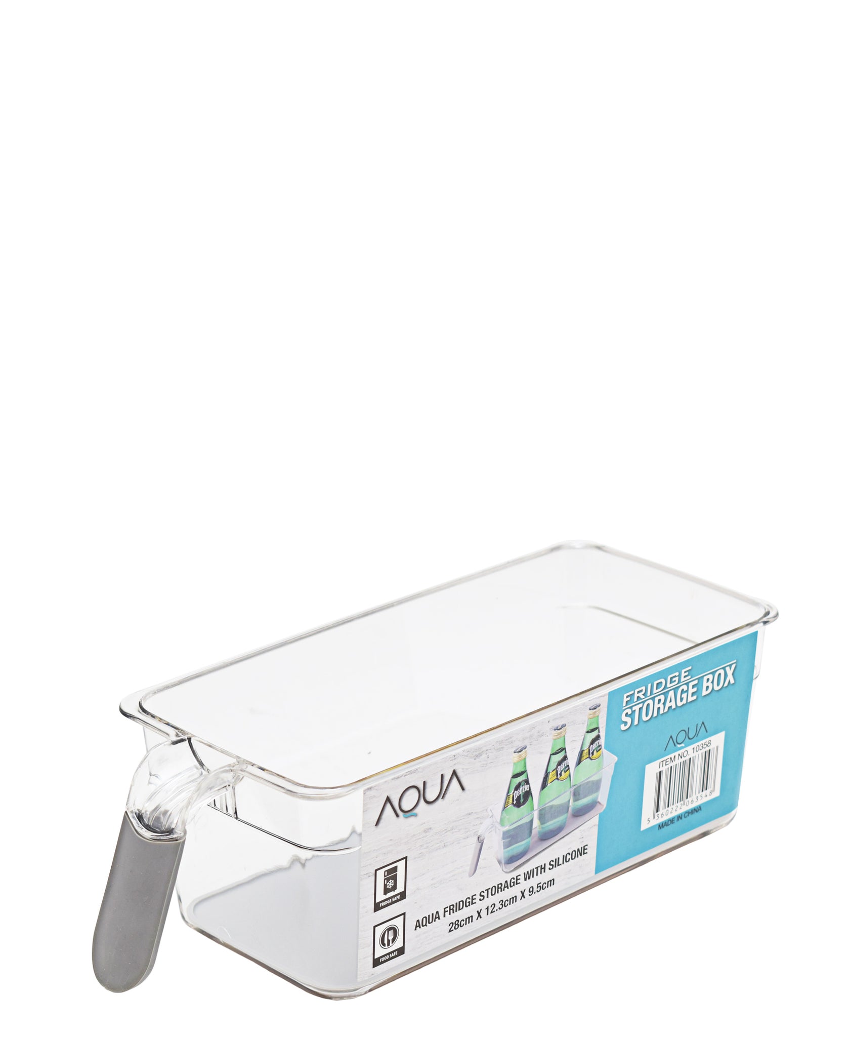 Aqua Fridge Storage Box With Silicone - Clear