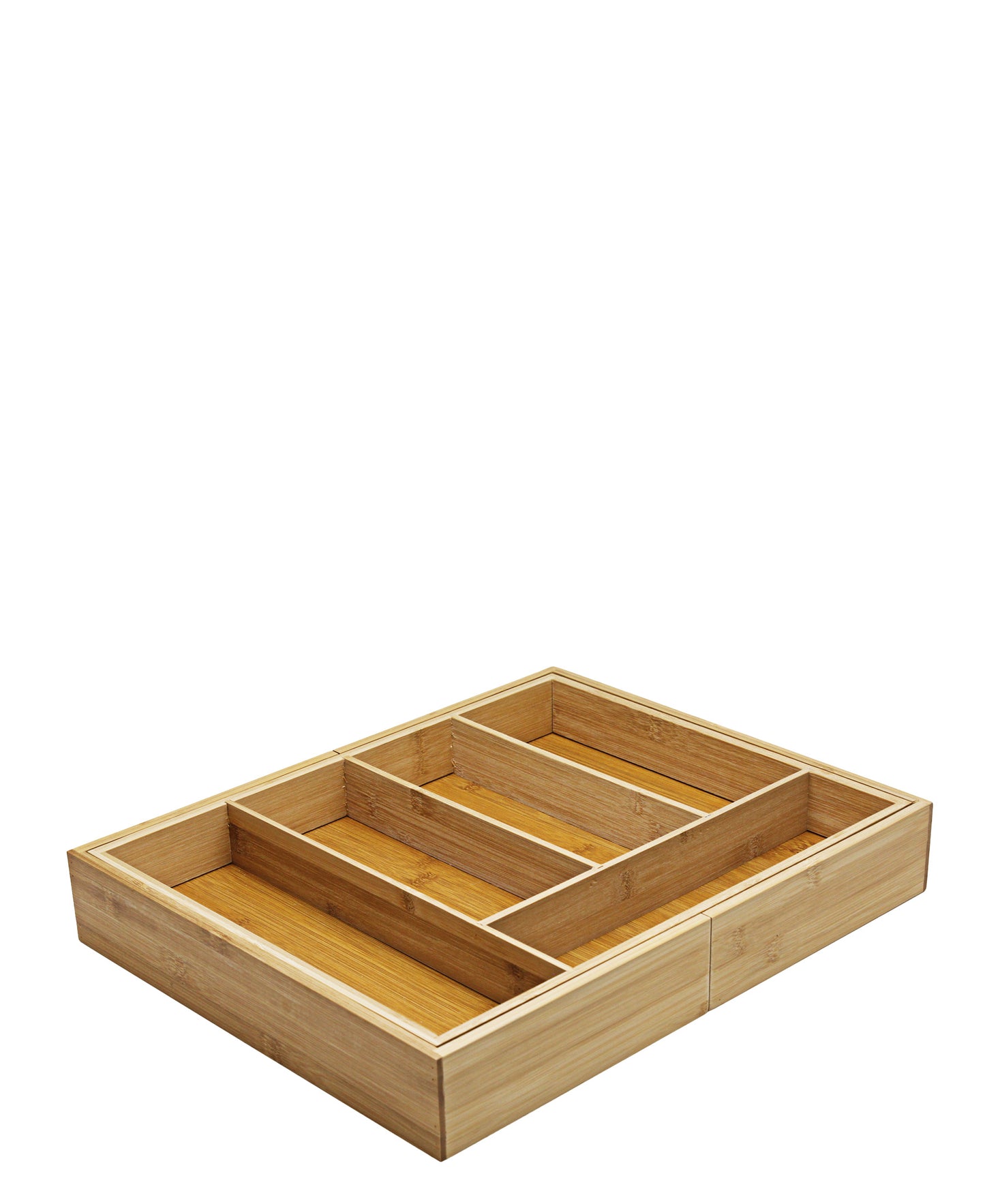 Bamboo Extendable Cutlery Tray - Oak