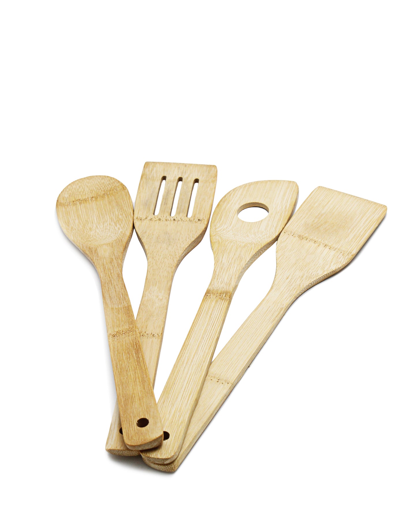 Bamboo Utensils Holder 5 Piece - Oak