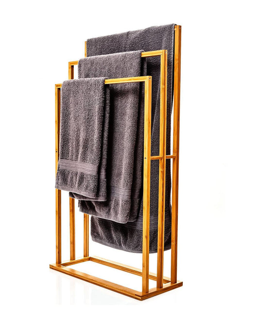 Bathroom Solution Bamboo Towel Rack