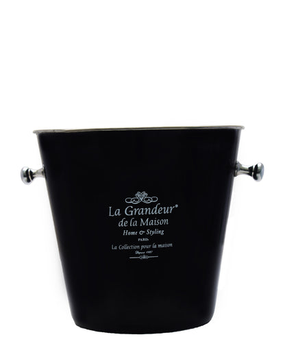 Retro Paris 15L Ice Bucket - Black