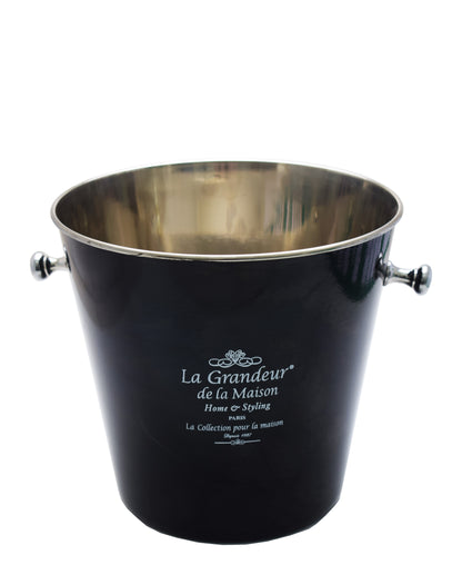 Retro Paris 15L Ice Bucket - Black