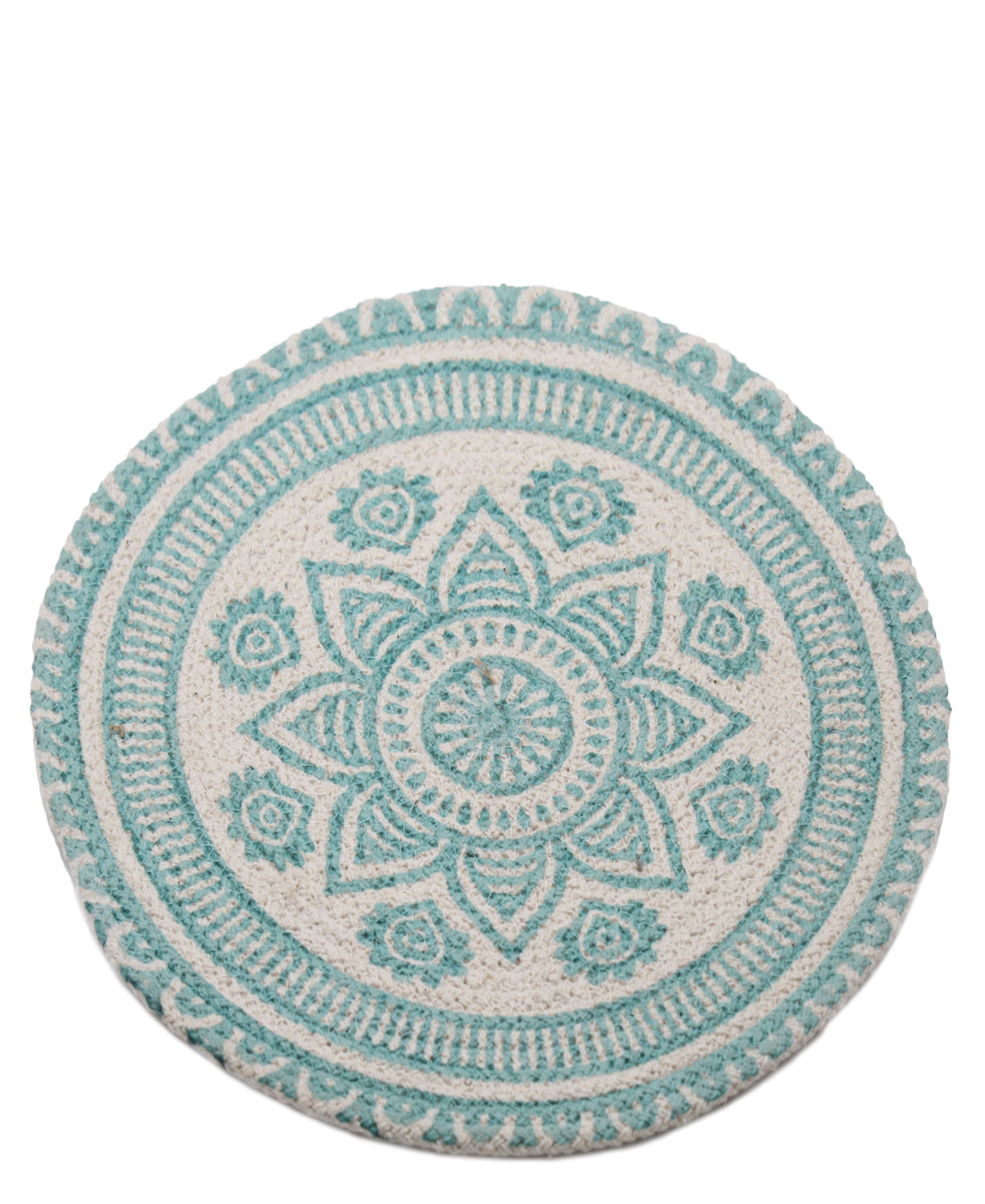 Kitchen Life Hand Woven Place Mat - Turquoise