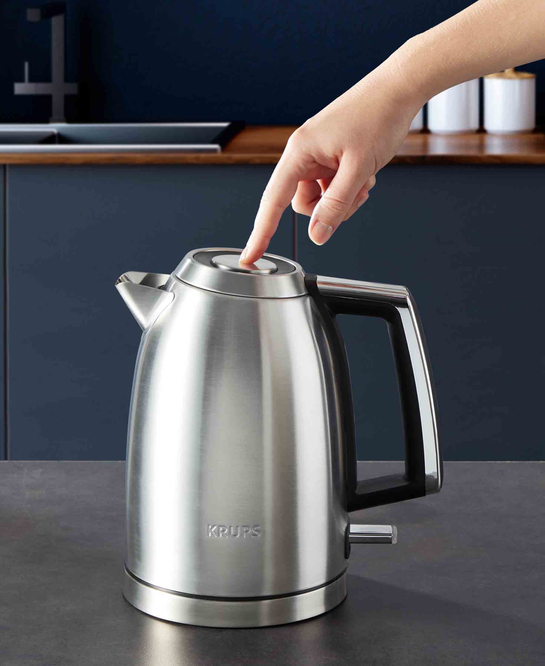 Krups Excellence 1.7L Cordless 360° Stainless Steel Kettle - Silver