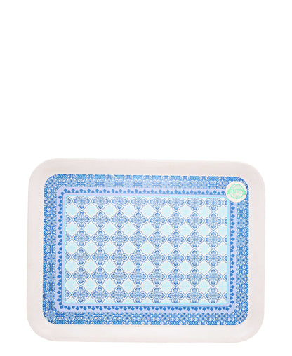 Kitchen Life Patterned Tray - Blue