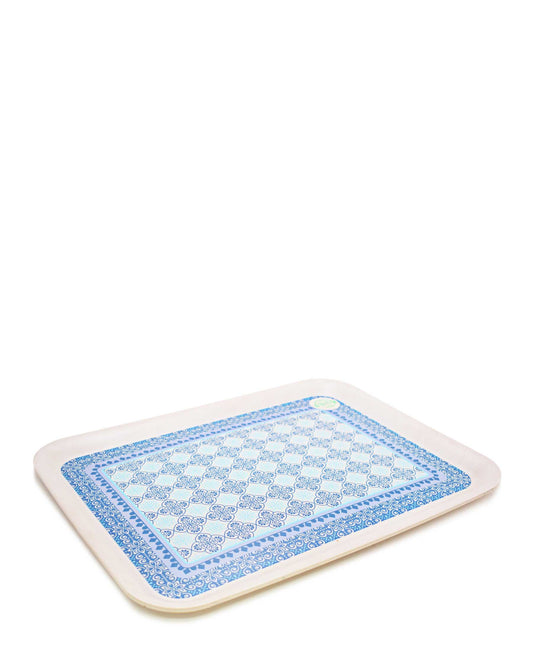 Kitchen Life Patterned Tray - Blue