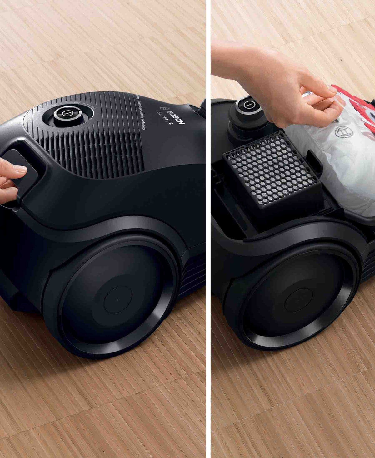 Bosch Serie 2 Bagged Cylinder Vacuum Cleaner Black The Culinarium