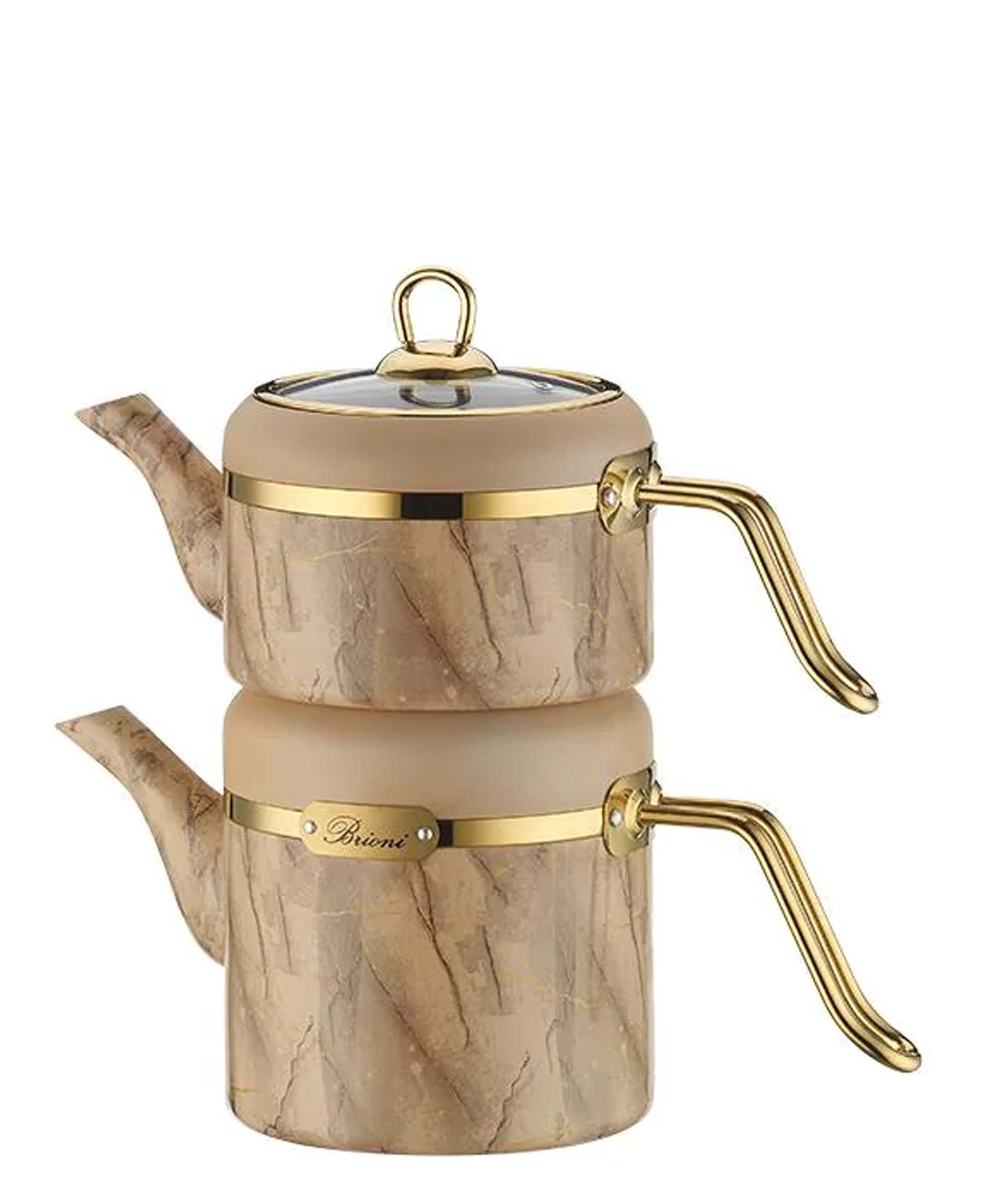 Brioni Selection Granite Teapot Set - Cream