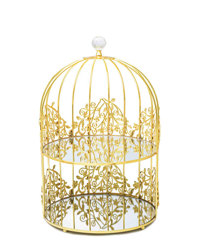 Bursa Collection 2 Tier Serving Stand Mirror - Gold