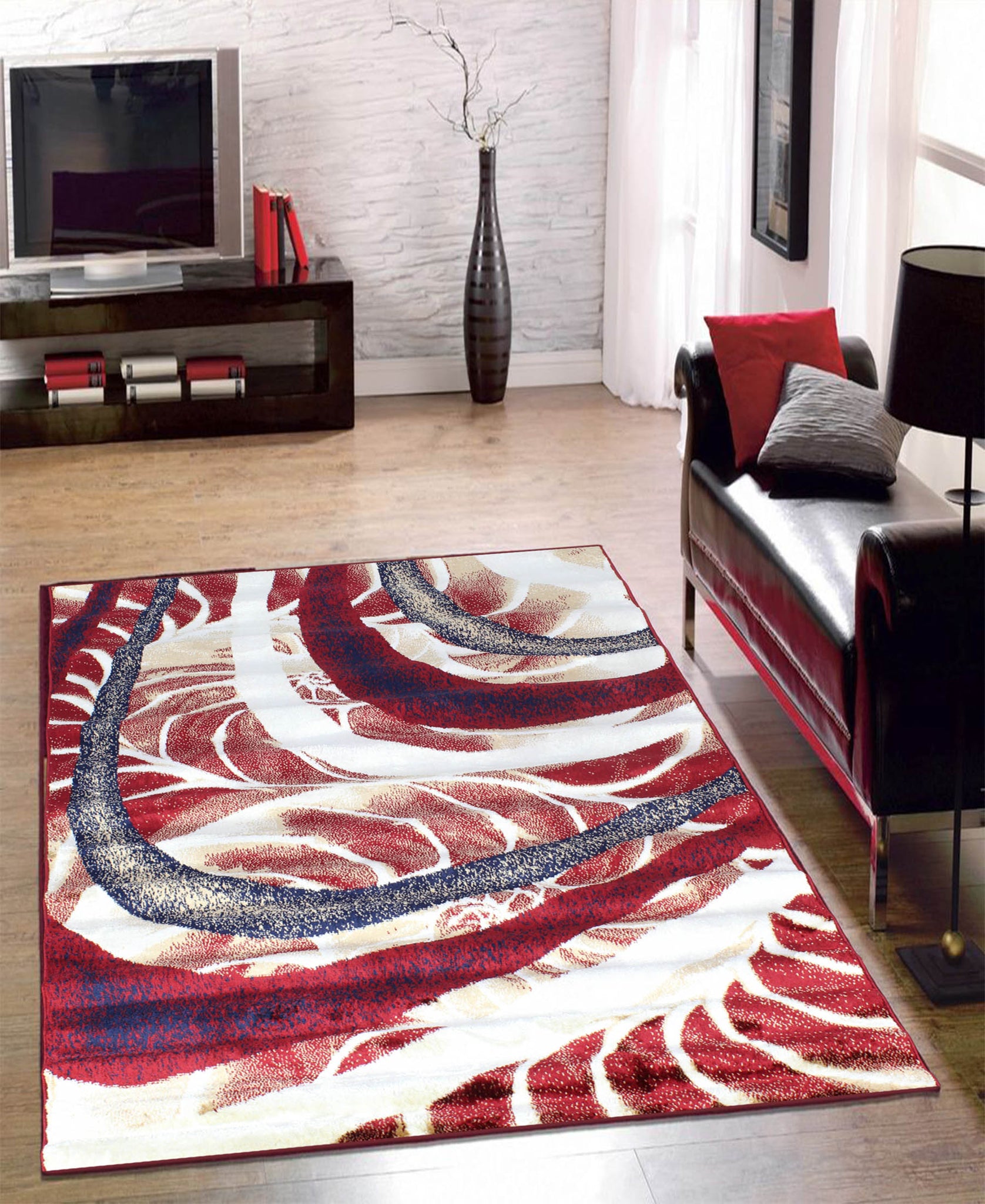 Cape Town Moondust Carpet 1200mm x 1700mm - Red