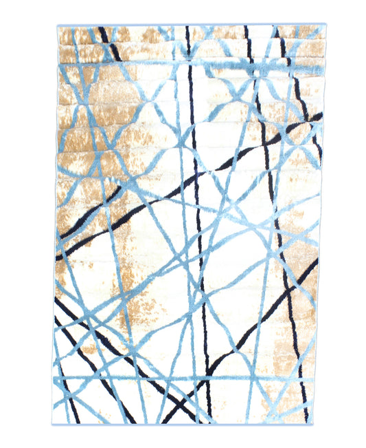 Cape Town Abstract Carpet 1200mm x 1700mm - Blue