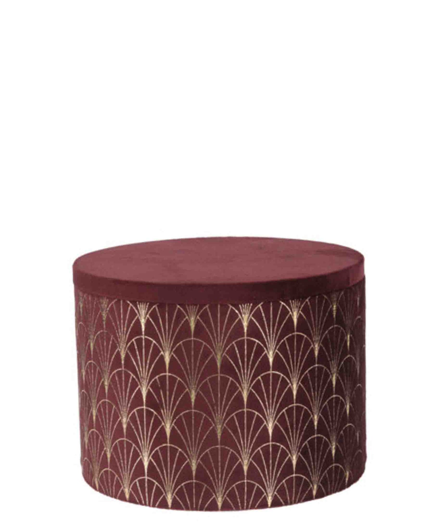 Urban Decor 10cm Velvet Box - Burgundy