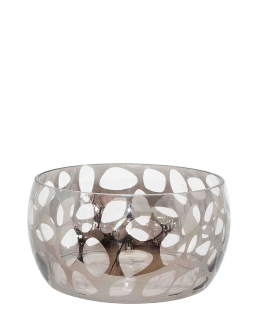 Urban Decor 26cm Leopard Print Bowl - Clear