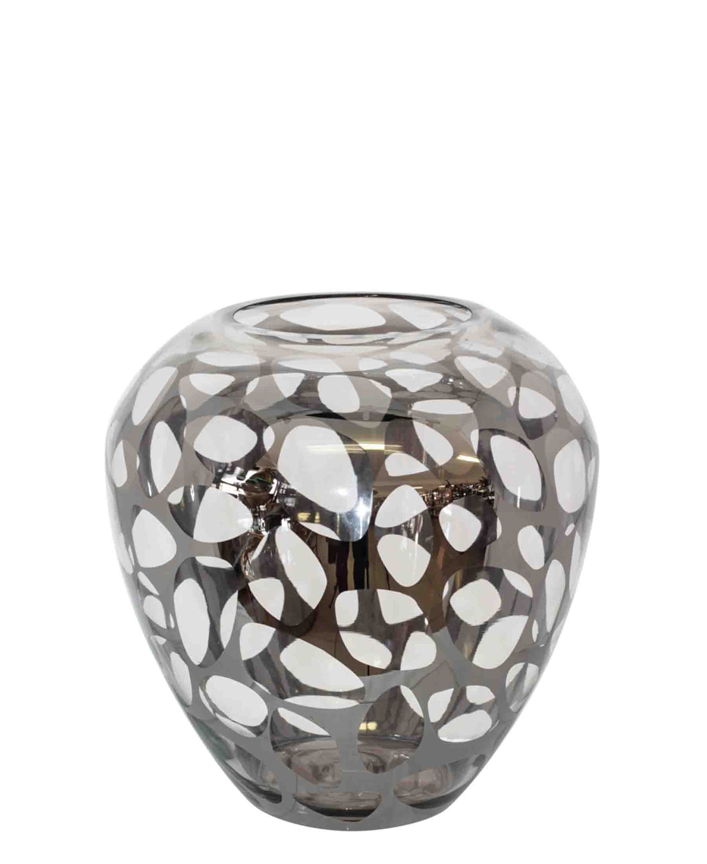 Urban Decor 26cm Leopard Print Vase - Clear