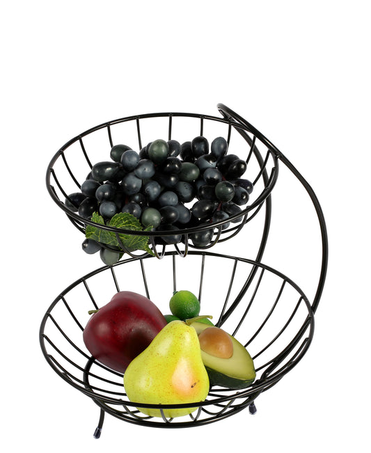 CH 2-Tier Fruit Basket - Black