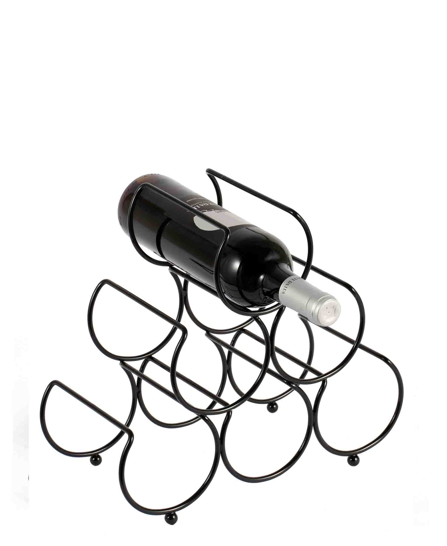 CH Upright Wine Rack 8 Pcs - Black