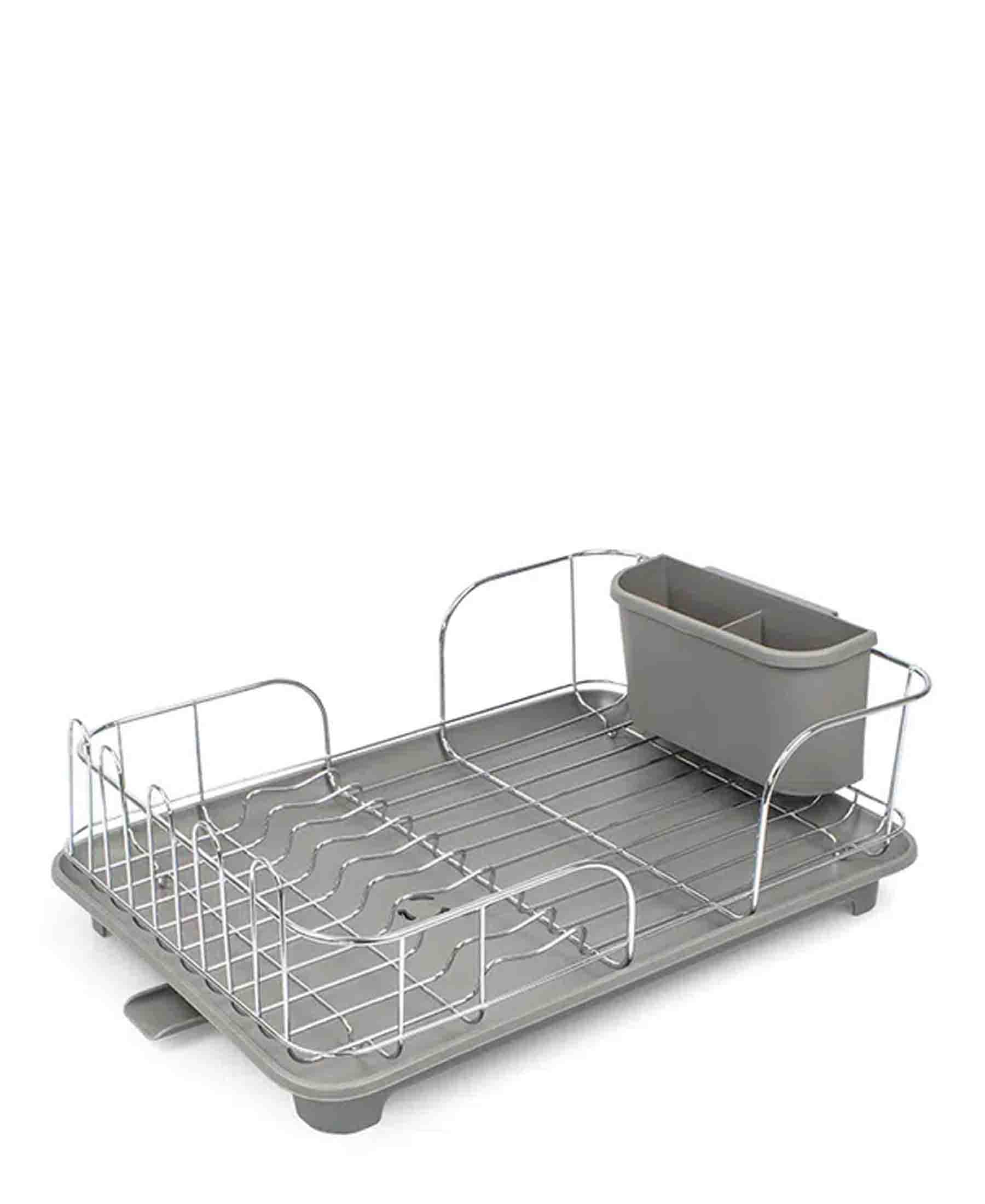 Dish Rack Base CH Dish Rack With Grey Plastic Base - Silver – The Culinarium
