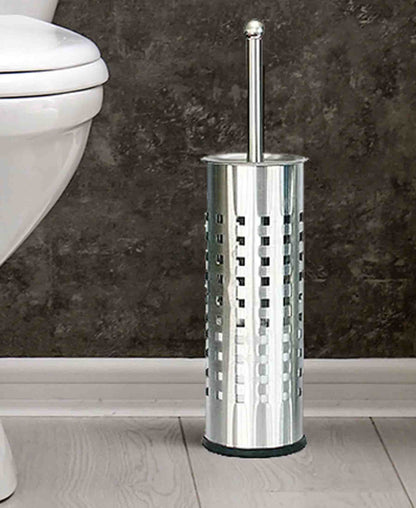 CH Toilet Brush with Holes on Body- Silver