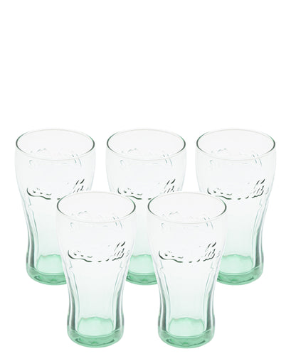 Pasabahce Coca Cola Tumbler 5 Piece - Clear & Green