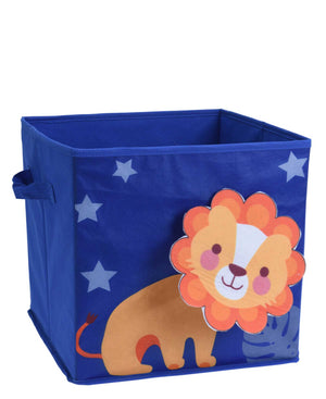 Kids Collection 32cm Lion Storage Box - Blue