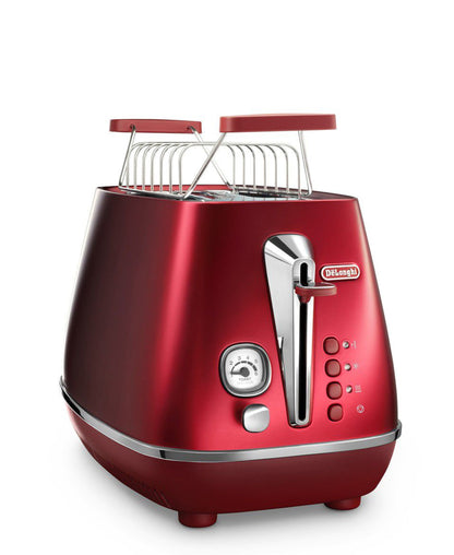 DeLonghi Distinta 2 Slice Toaster - Red