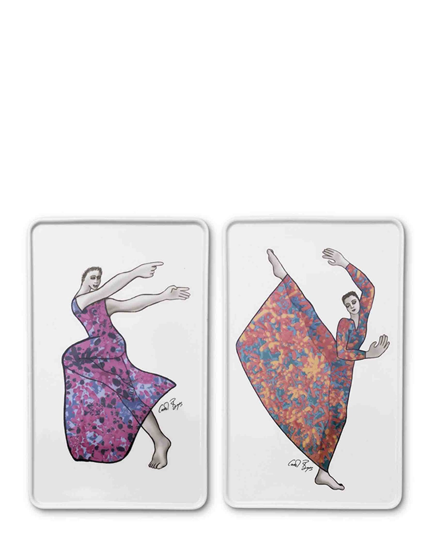 Carrol Boyes 2 Piece Dancing Girls Platter - White