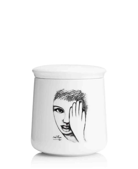 Carrol Boyes Eye For Detail Canister With Lid - White