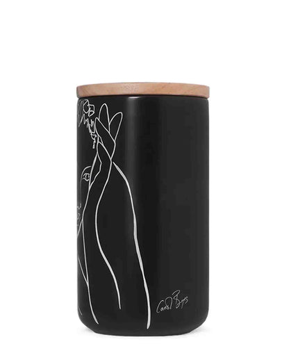 Carrol Boyes Canister Large Full Of Grace - Black