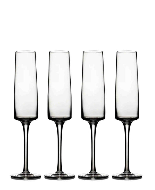 Carrol Boyes Lumina 4 Piece Champagne Glass - Clear