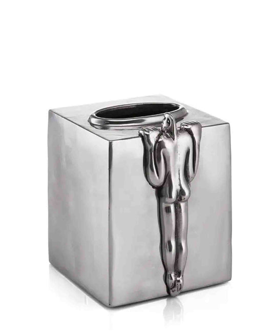 Carrol Boyes Pop Up Tissue Box - Silver