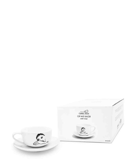 Carrol Boyes Under Wraps Cup  & Saucer - White