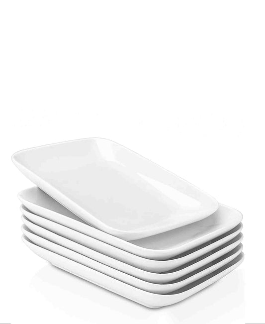 Kitchen Life Ceramic Rectangular Fish Plate - White