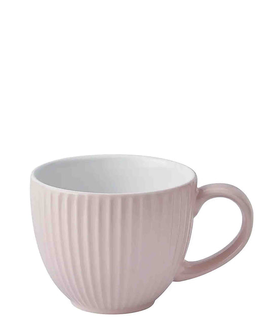 Kitchen Life Ceramic Soup Mug - White & Pink