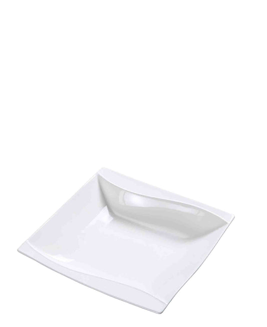 Kitchen Life Ceramic Square Serving Bowl - White
