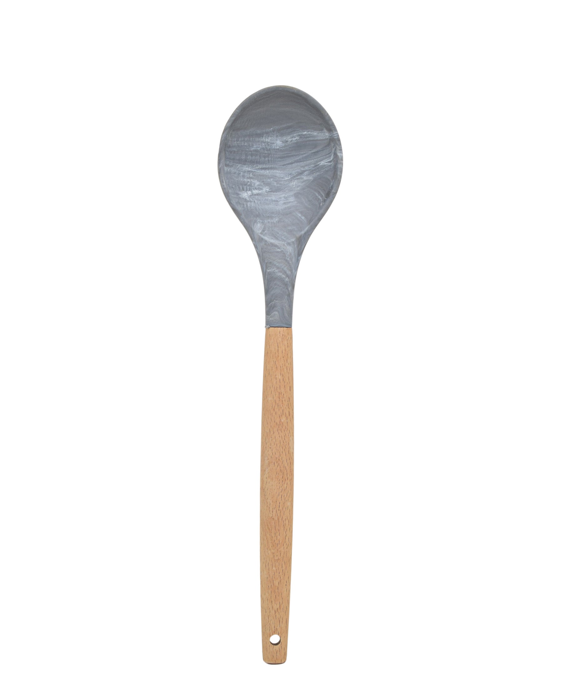 Ciroa Marble Dipped Solid Spoon 30cm - Grey