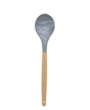 Ciroa Marble Dipped Solid Spoon 30cm - Grey