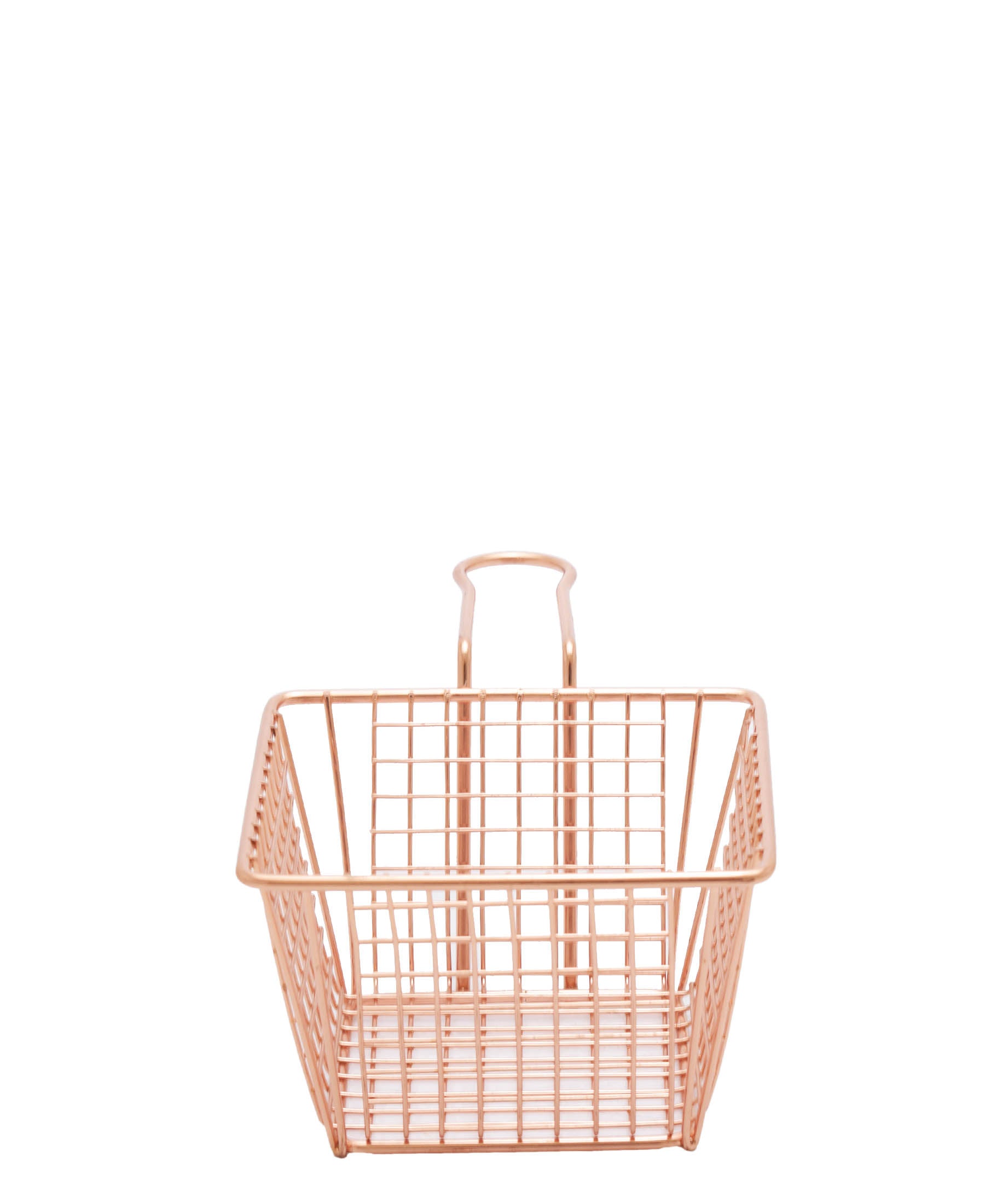 Kitchen Life Chip Basket With Handle - Copper